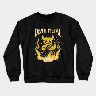 Death Metal Satanic Baphomet Cat Crewneck Sweatshirt